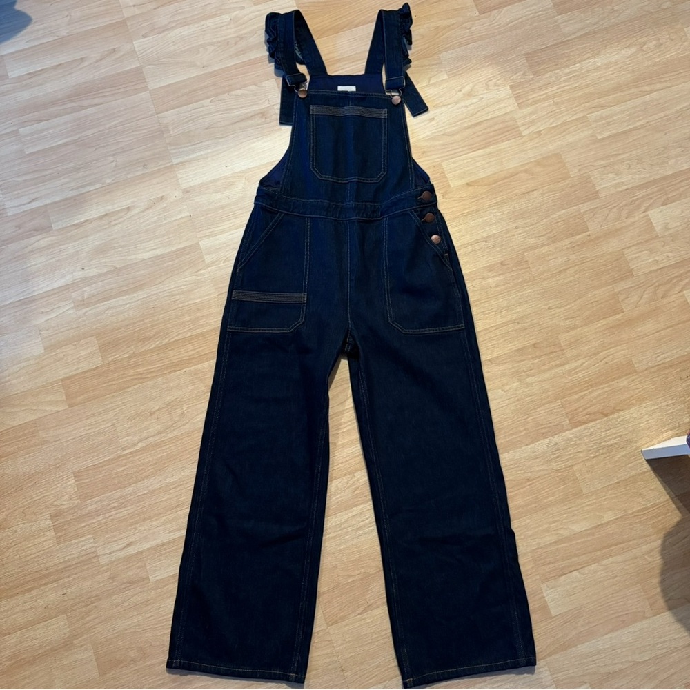 Chic denim overalls with Ruffle Straps size 8 - Picture 5 of 5